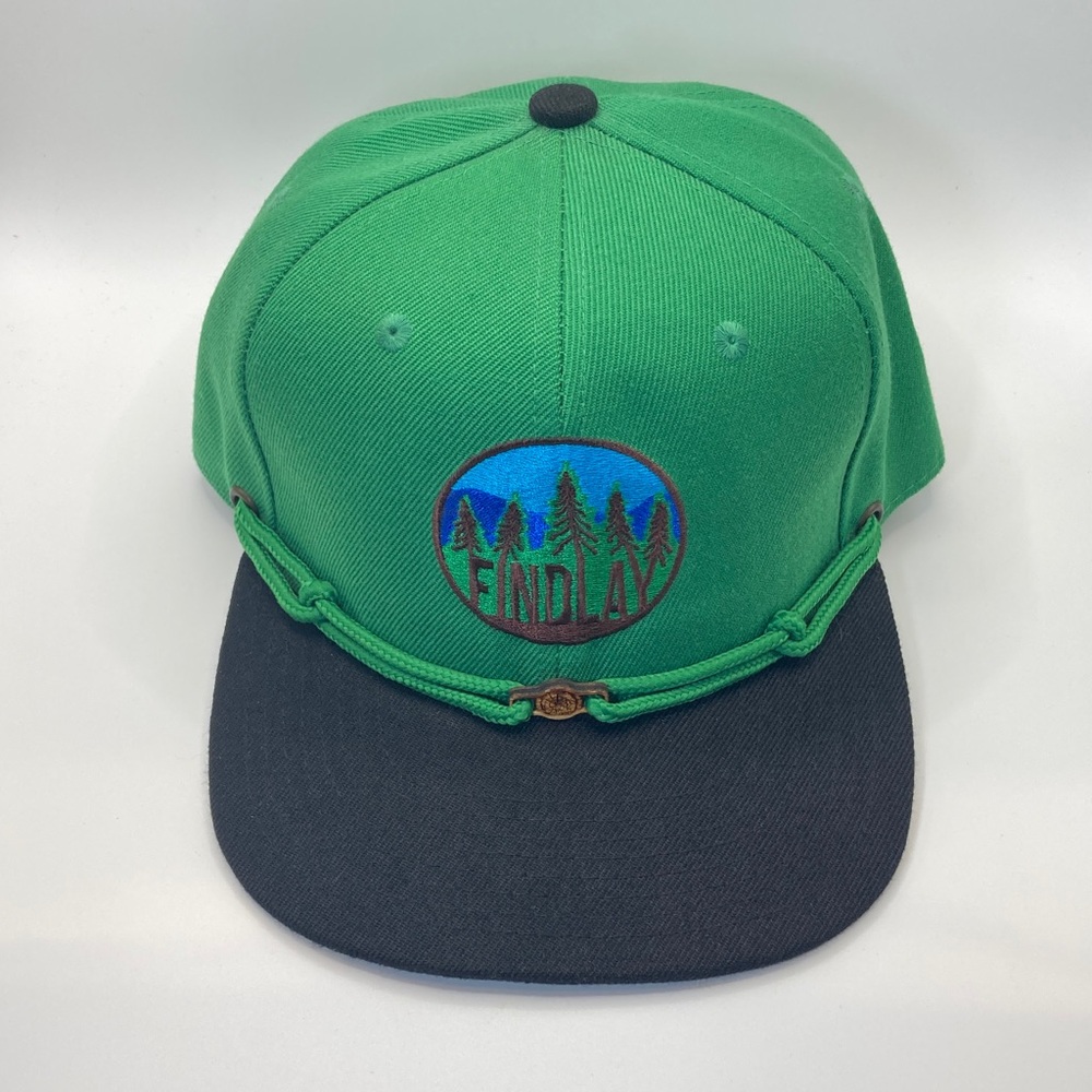 Findlay Evergreen Trees Cap (Black Brim & Hidden Pocket)